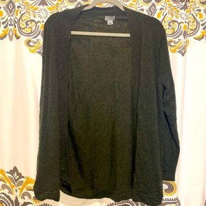 Green J.Crew cardigan